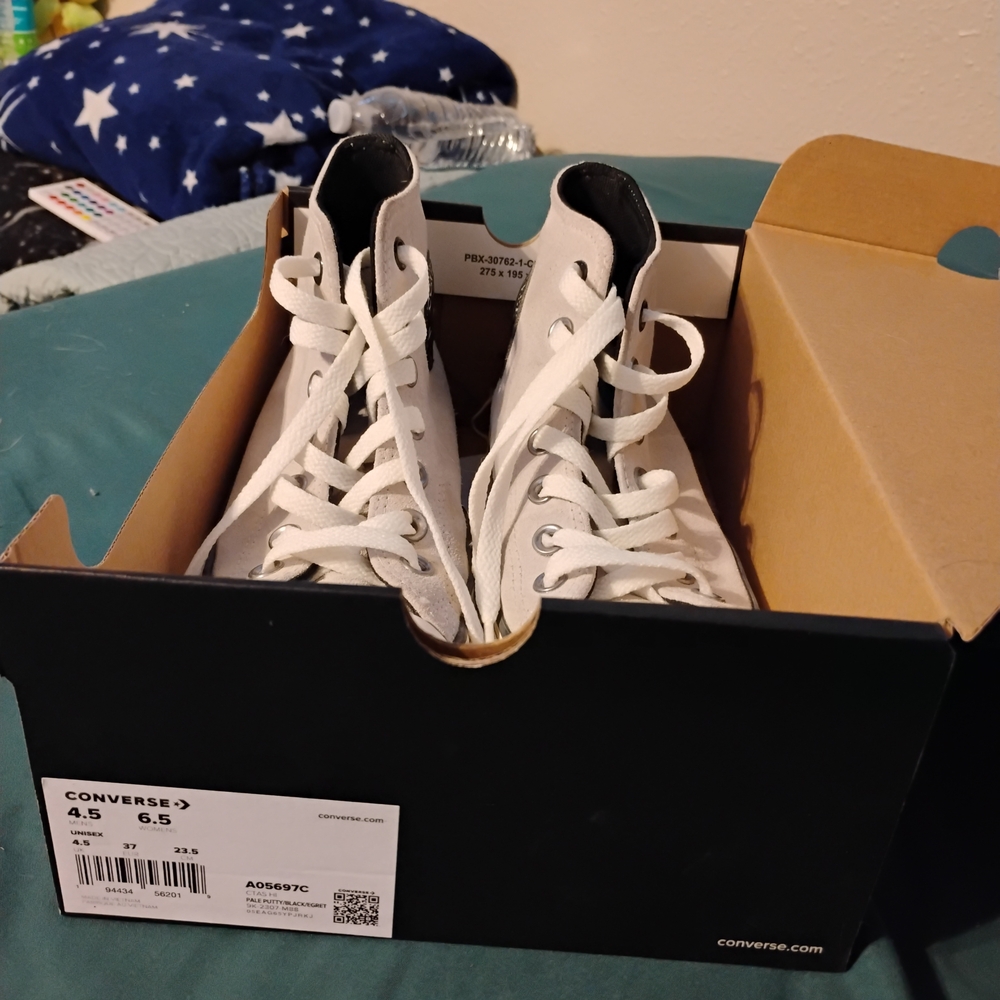 Converse grey suede High-Top Sneakers